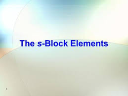 S-block Element by k2h