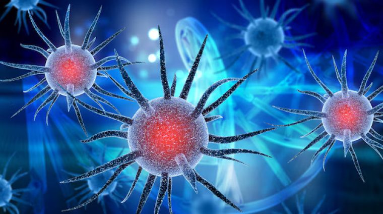 medical-background-with-virus-cells-dna-strands_1048-10717 nuclei- k2h