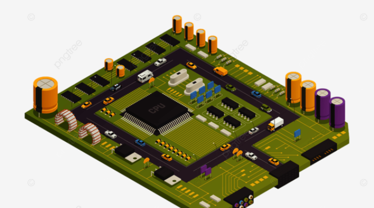 pngtree-semiconductor-electronic-components-assembled-on-circuit-board-as-city-buildings-streets-png-image_5282430 (1) semiconductor by k2h